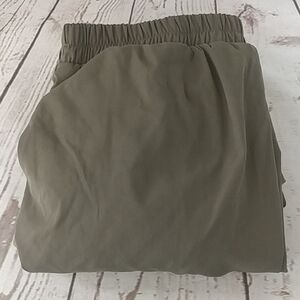 Shein Ruched Jogger Pants Olive Green Size XL